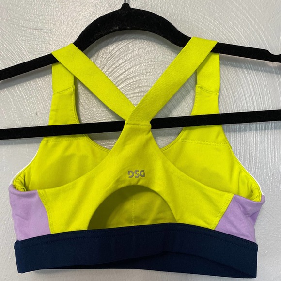 3 for $20 DSG Sports Bra Racer Back Navy Purple Green Girls Size Medium 10-12 - Picture 5 of 11